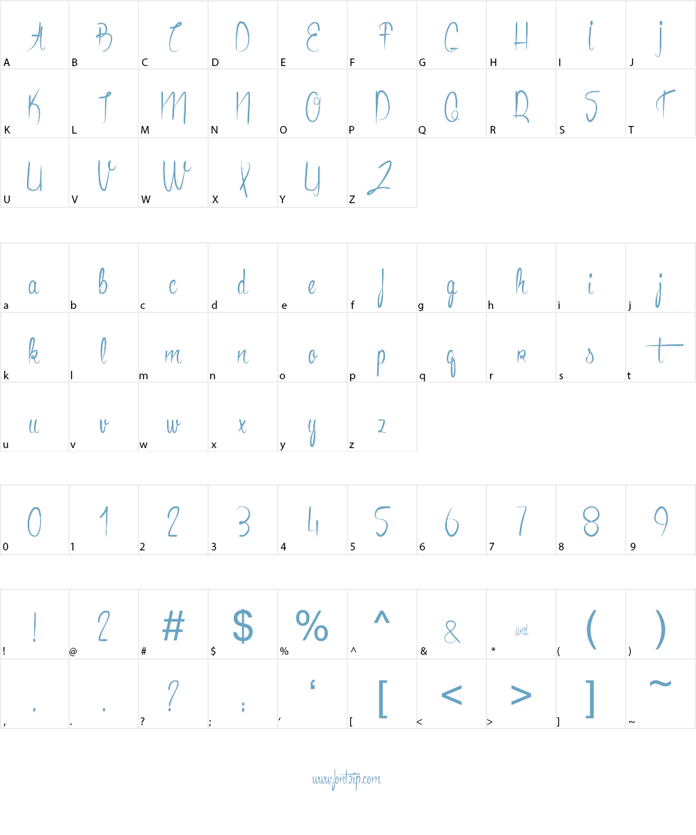 Anacondas Font Character